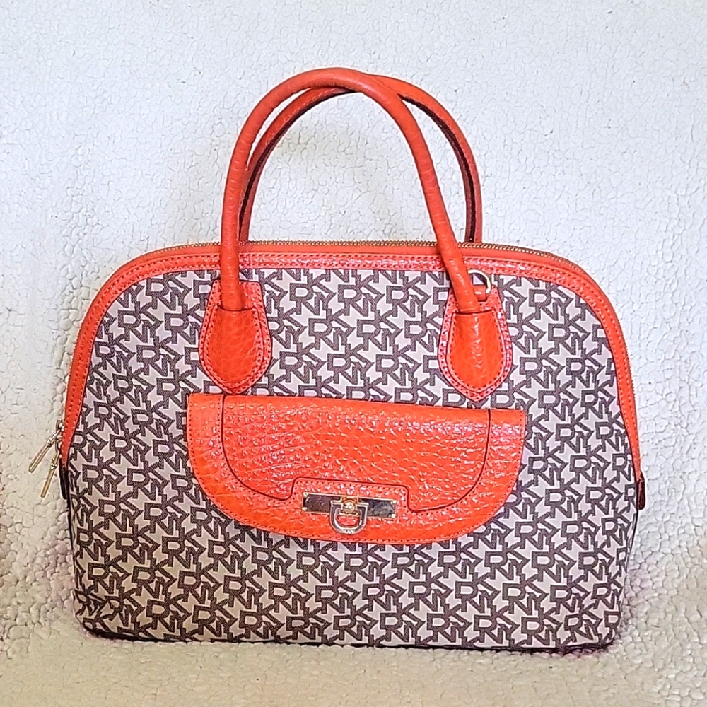 Orange DKNY Purse